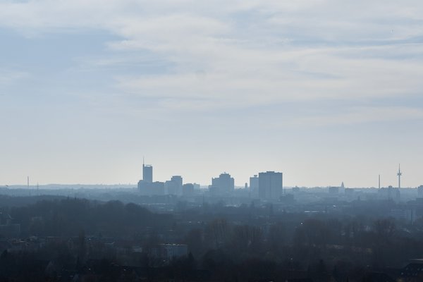 Essen (DE), Zeche Zollverein, Blick nach Süden -- 2014 -- 1617
