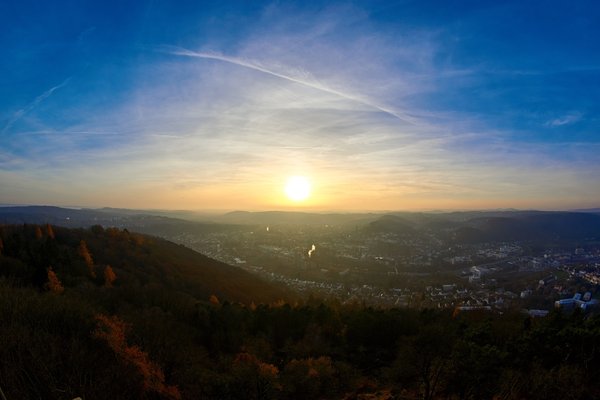 Marburg (DE), Spiegelslustturm, Aussicht -- 2014 -- 7888