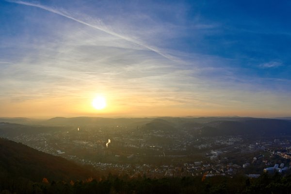 Marburg (DE), Spiegelslustturm, Aussicht -- 2014 -- 7891