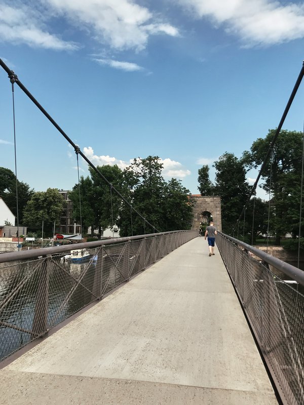 Kassel (DE), Drahtbrücke -- 2019 -- 0247