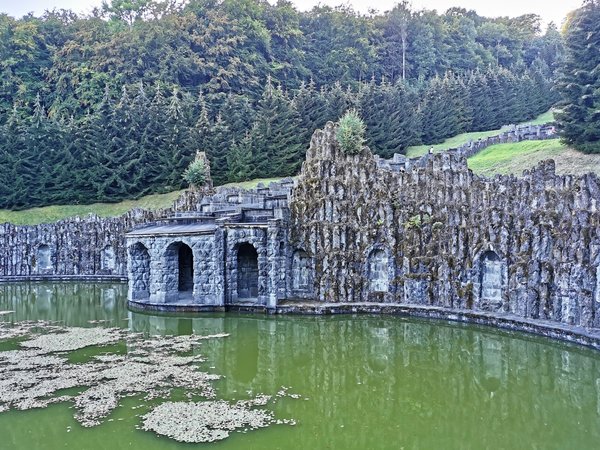 Kassel (DE), Bergpark Wilhelmshöhe, Neptungrotte -- 2020 -- 171620