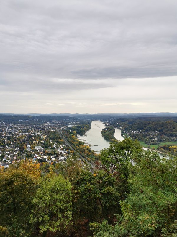 Königswinter (DE), Drachenfels, Blick nach Süden -- 2020 -- 160948