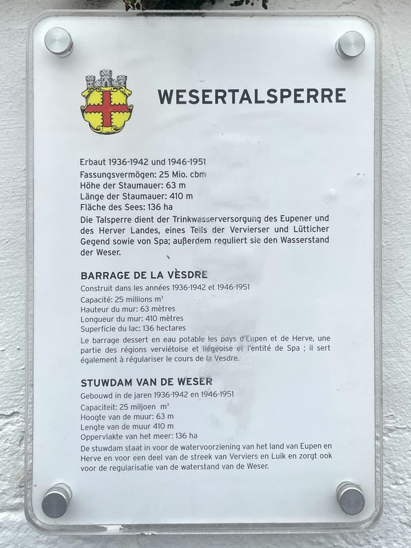 Eupen (BE), Wesertalsperre -- 2024 -- 3210