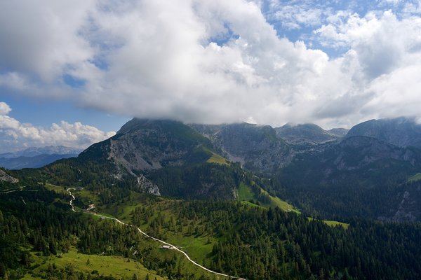 Schönau am Königssee (DE), Königstalalm & Hagengebirge vom Jenner -- 2024 -- 0200